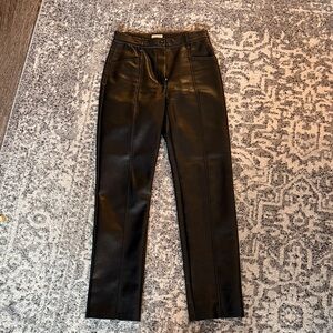 Wilfred Rebel Black Leather Pants